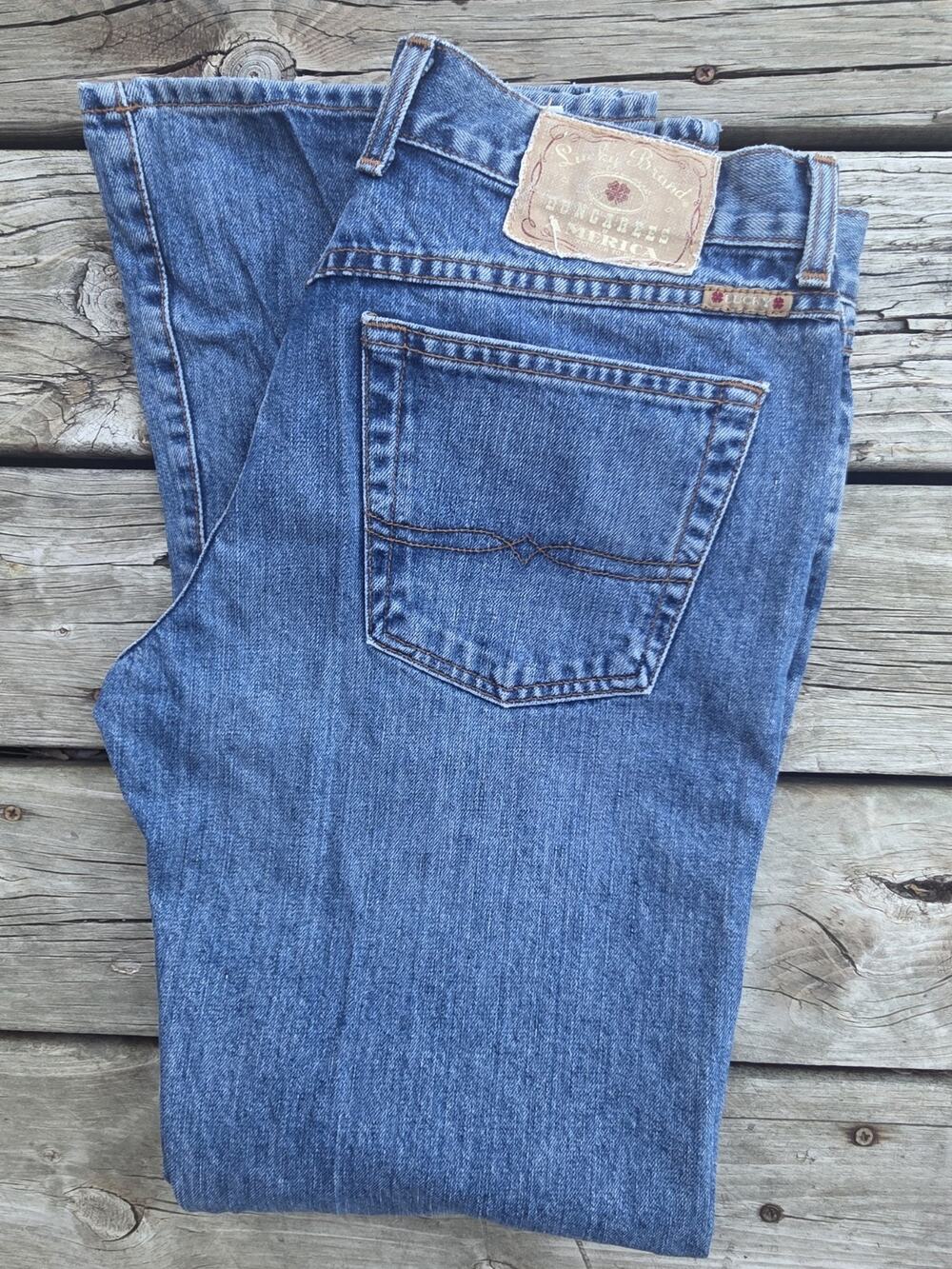 Lucky Brand Dungarees Made In USA Women's Jeans Mid Rise Flare Size 12 / 31
